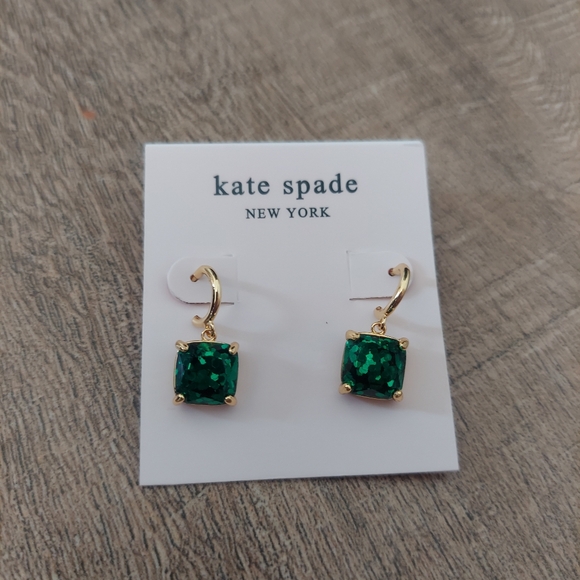 Kate Spade Green and Gold Earrings - Picture 3 of 3